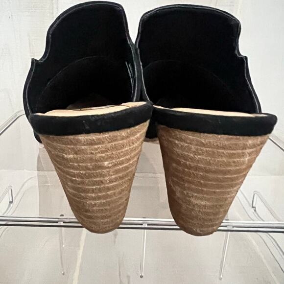 Corkys Footware Haisley Heeled Pointed Toe Mules Women’s Size 9 Black Faux Suede - Picture 3 of 9